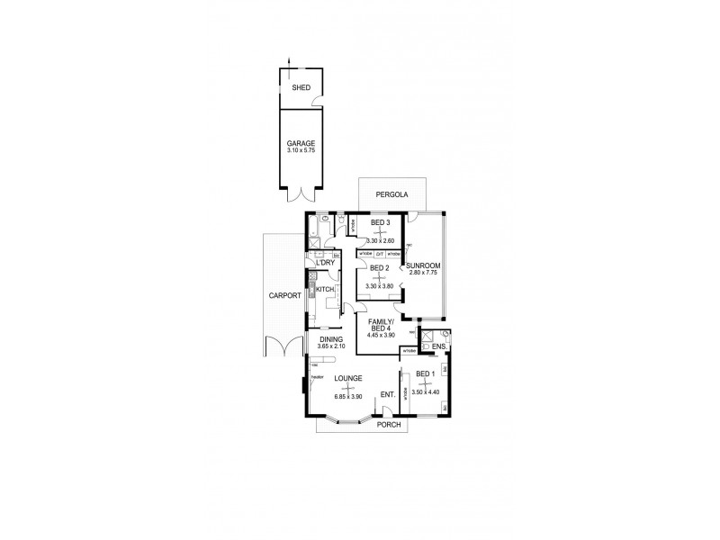 70 Gladstone Road, North Brighton SA 5048 Floorplan
