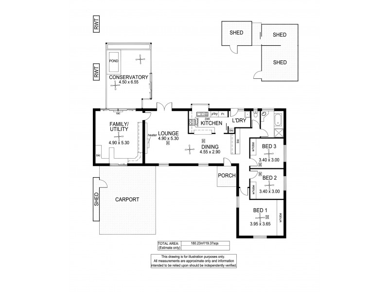 45 Pildappa Avenue, Park Holme SA 5043 Floorplan