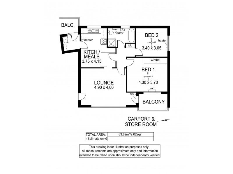 4/18 Patawalonga Esplanade, Glenelg North SA 5045 Floorplan