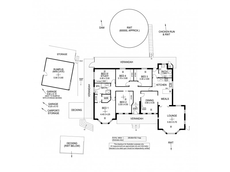 11 Osborne Road, Marble Hill SA 5137 Floorplan