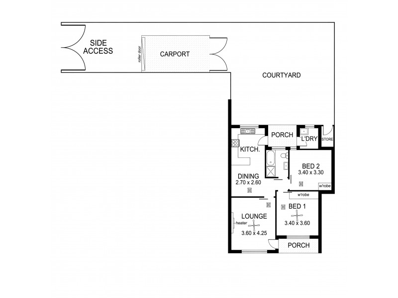 2/507B Anzac Highway, Glenelg North SA 5045 Floorplan