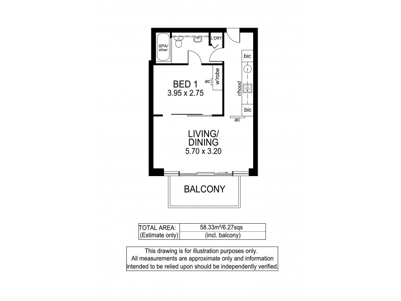 617/16 Holdfast Promenade, Glenelg SA 5045 Floorplan