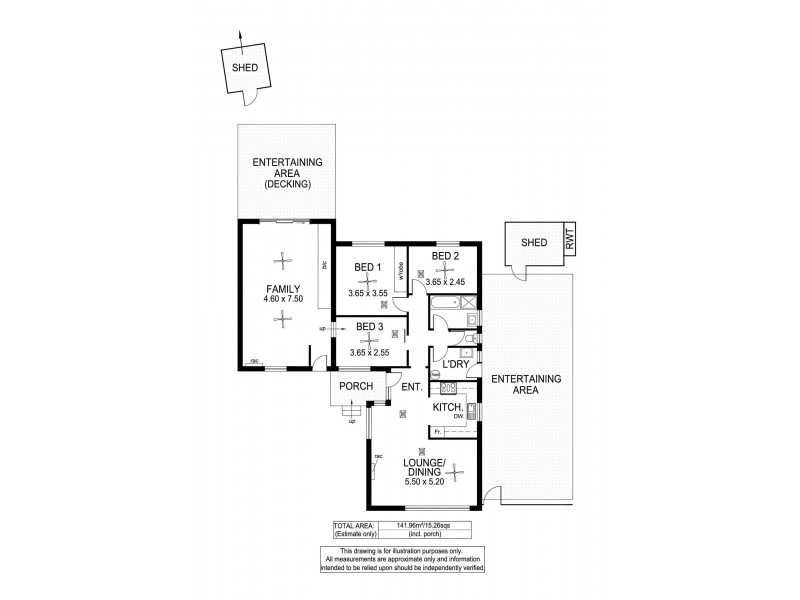 19 Kevin Street, Christie Downs SA 5164 Floorplan