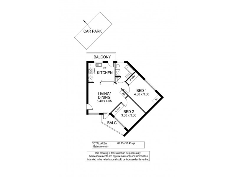 17/151 Anzac Highway, Kurralta Park SA 5037 Floorplan