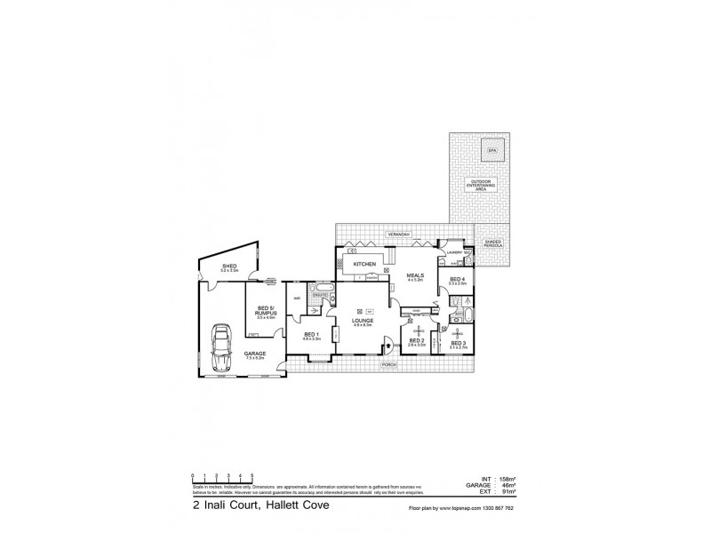 2 Inali Court, Hallett Cove SA 5158 Floorplan