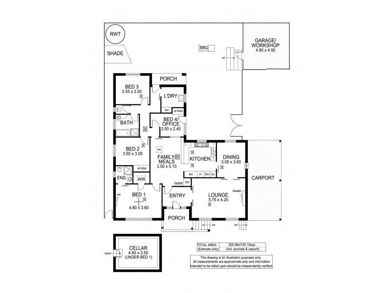 2 Albert Street, Seacliff Park SA 5049 Floorplan
