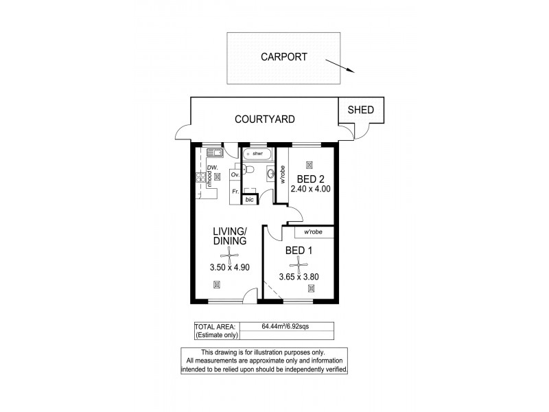 4/20 Cudmore Street, Somerton Park SA 5044 Floorplan