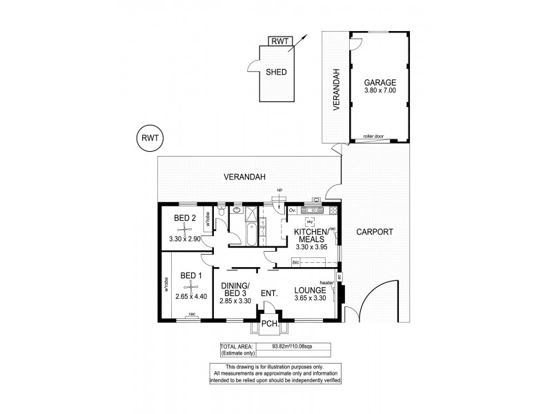 62 Pildappa Avenue, Park Holme SA 5043 Floorplan