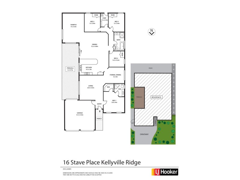 16 Stave Place, Kellyville Ridge NSW 2155 Floorplan