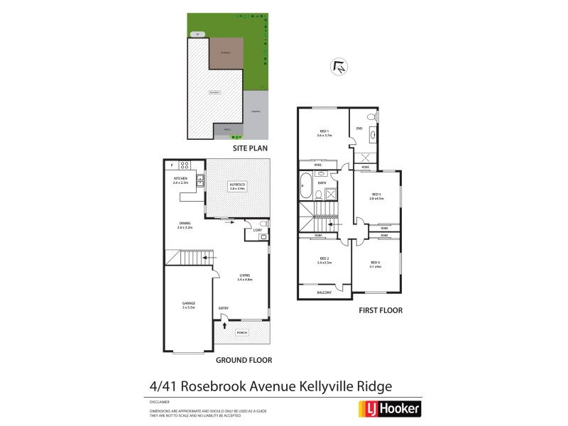 4/41 Rosebrook Avenue, Kellyville Ridge NSW 2155 Floorplan