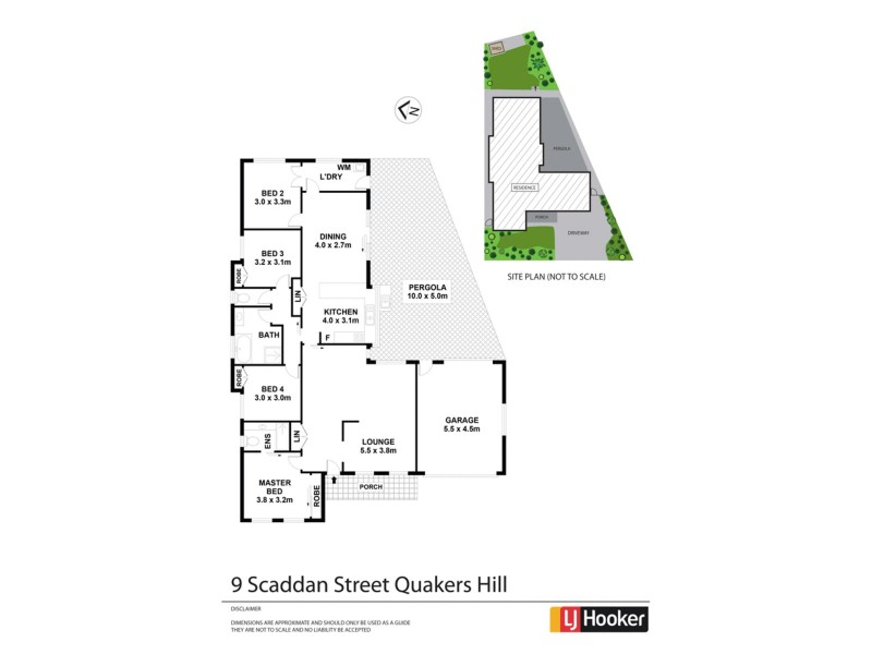 9 Scaddan Street, Quakers Hill NSW 2763 Floorplan