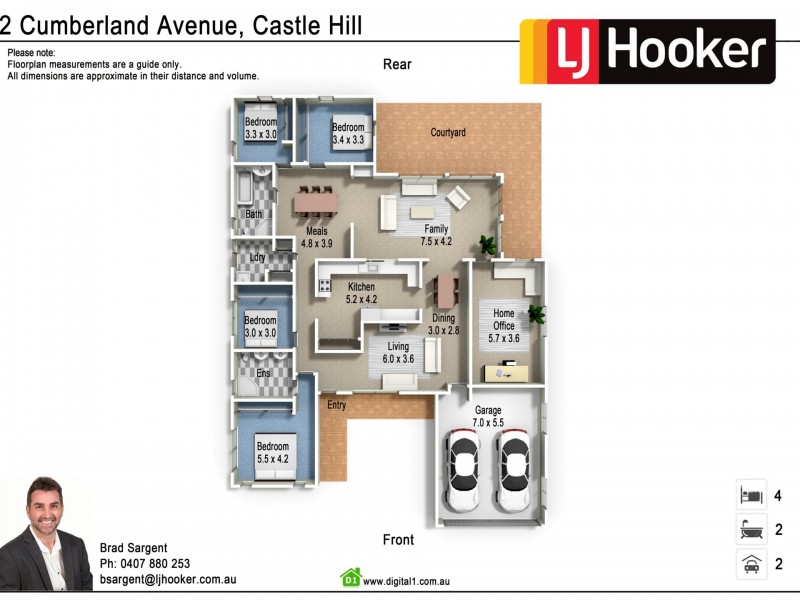 2 Cumberland Avenue, Castle Hill NSW 2154