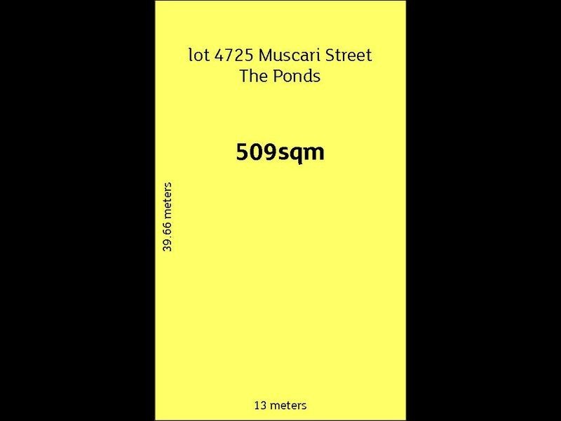 Lot 4725 Muscari Street, The Ponds NSW 2769