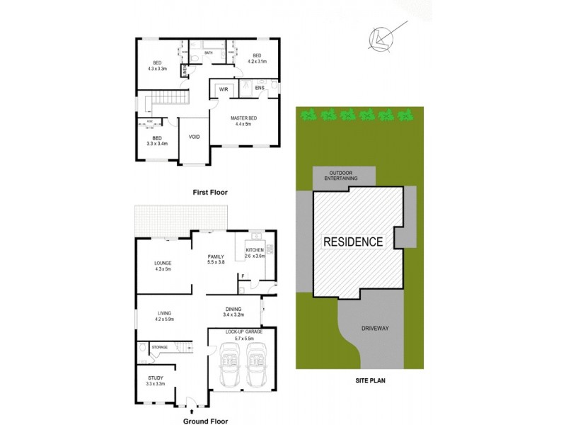 34 Courtley Avenue, Kellyville Ridge NSW 2155 Floorplan