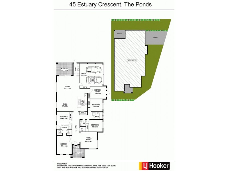 45 Estuary Crescent, The Ponds NSW 2769 Floorplan