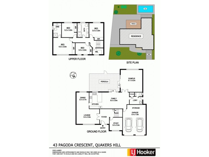 43 Pagoda Crescent, Quakers Hill NSW 2763 Floorplan