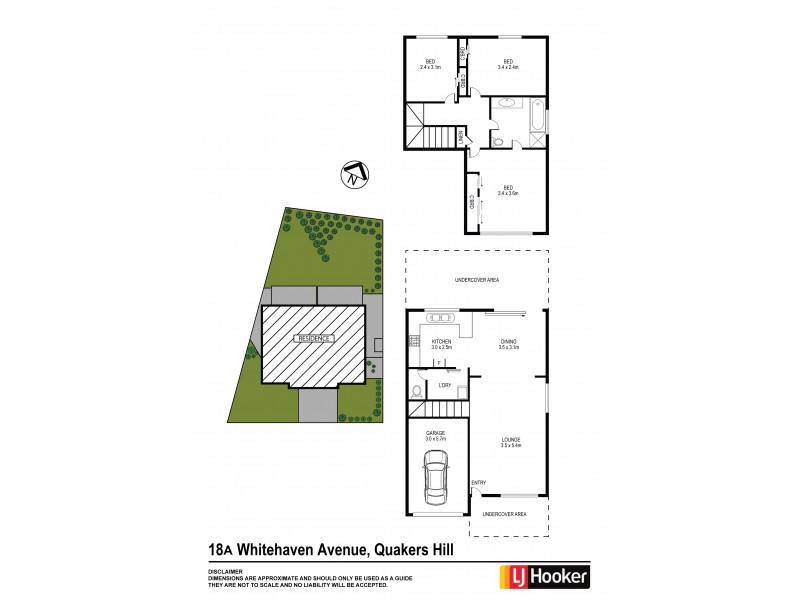 18a Whitehaven Avenue, Quakers Hill NSW 2763 Floorplan