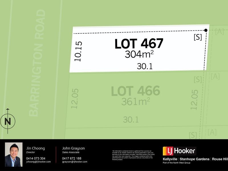 Lot 467 Barrington Road, The Ponds NSW 2769