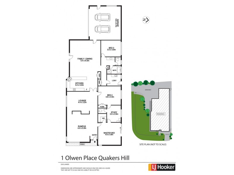 1 Olwen Place, Quakers Hill NSW 2763 Floorplan