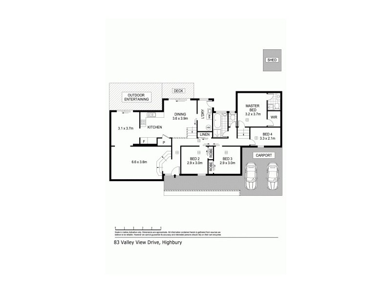83 Valley View Drive, Highbury SA 5089 Floorplan