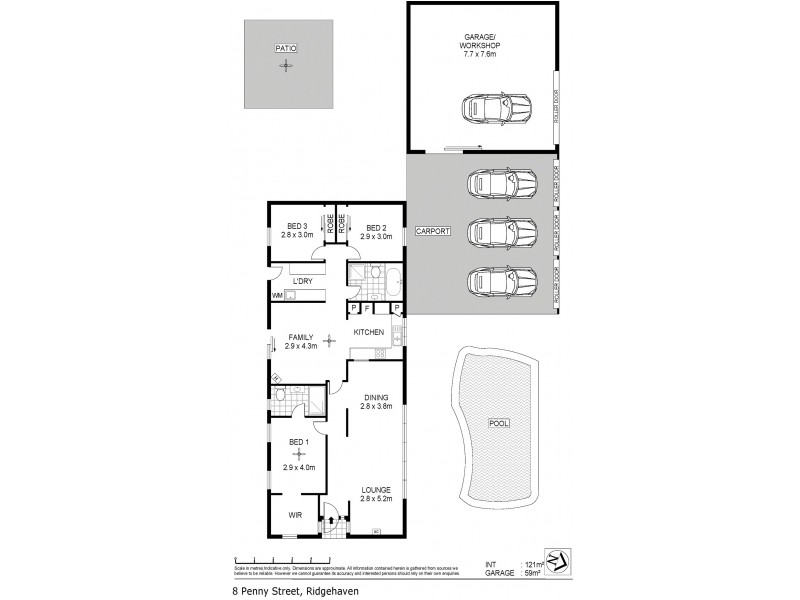 8 Penny Street, Ridgehaven SA 5097 Floorplan