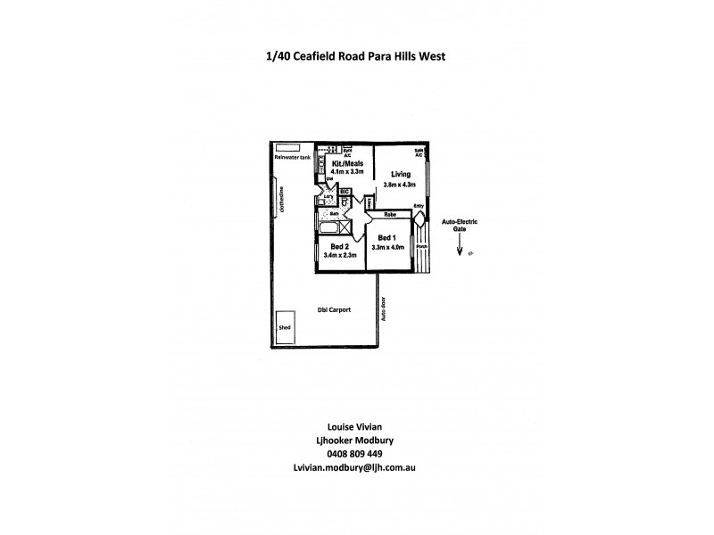 1-40 Ceafield Rd, Para Hills West SA 5096 Floorplan