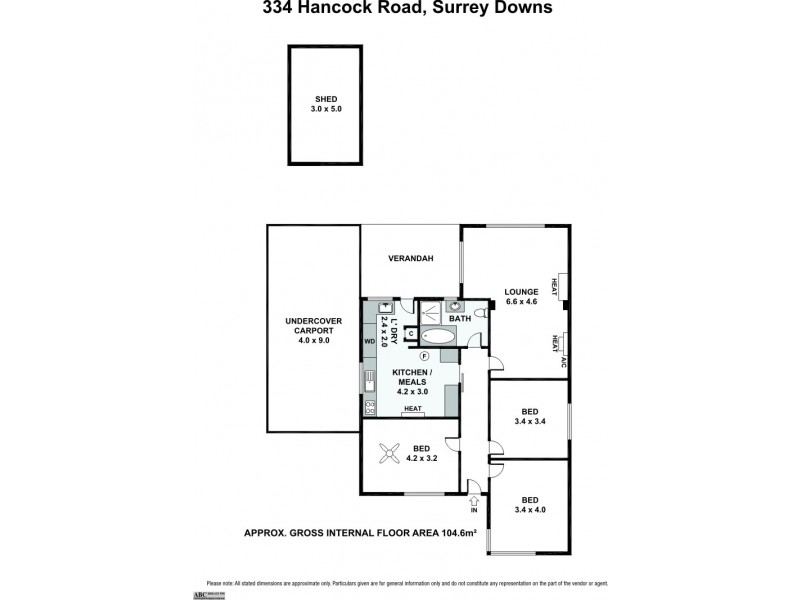 334 Hancock Road, Surrey Downs SA 5126 Floorplan