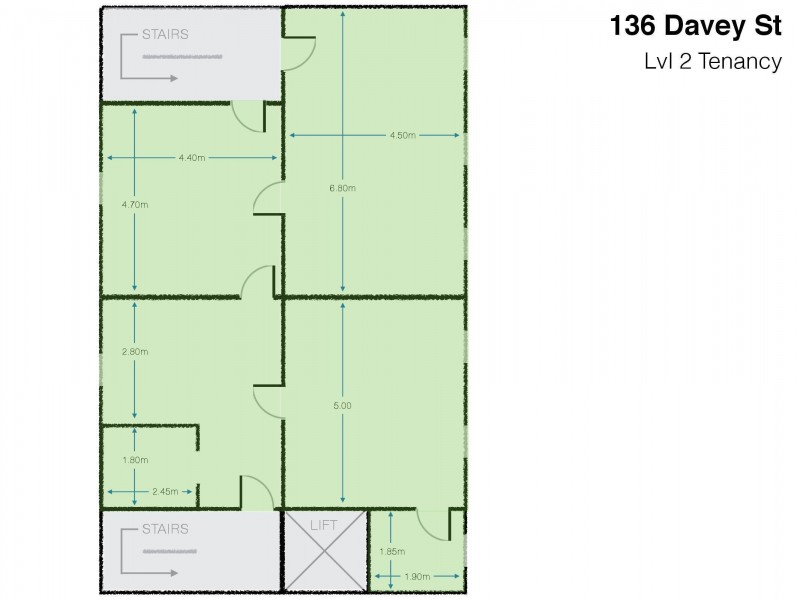 Level 2/136 Davey Street, Hobart TAS 7000 Floorplan