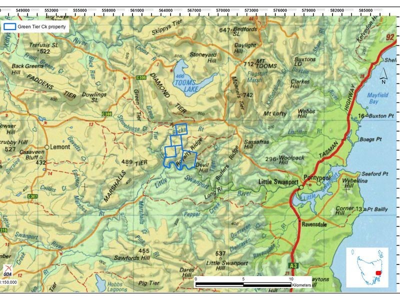 Green Tier Creek Swanston Road, Swanston TAS 7120