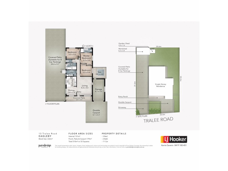 13 Tralee Road, Eagleby QLD 4207 Floorplan