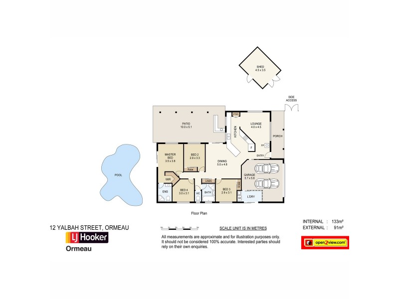 12 Yalbah Court, Ormeau QLD 4208 Floorplan
