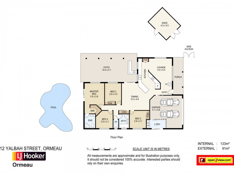12 Yalbah Court, Ormeau QLD 4208 Floorplan