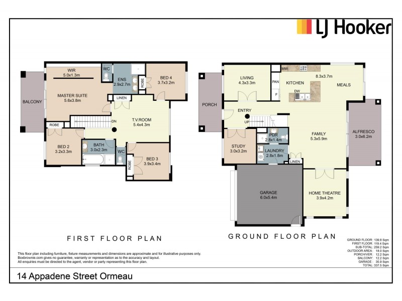 14 Appadene Street, Ormeau QLD 4208 Floorplan