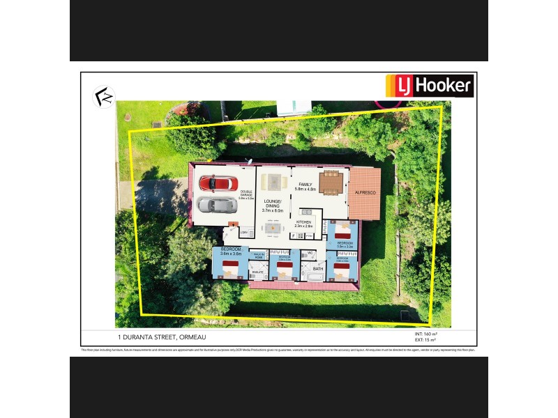 1 Duranta Street, Ormeau QLD 4208 Floorplan