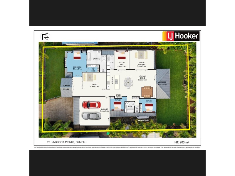 23 Lynbrook Avenue, Ormeau QLD 4208 Floorplan