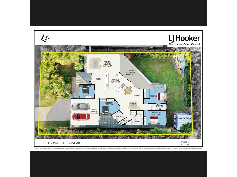 11 Begonia Street, Ormeau QLD 4208 Floorplan