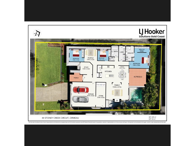 44 Stoney Creek Circuit, Ormeau QLD 4208 Floorplan