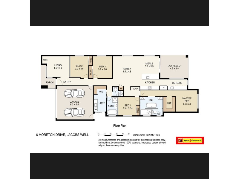 6 Moreton Drive, Jacobs Well QLD 4208 Floorplan