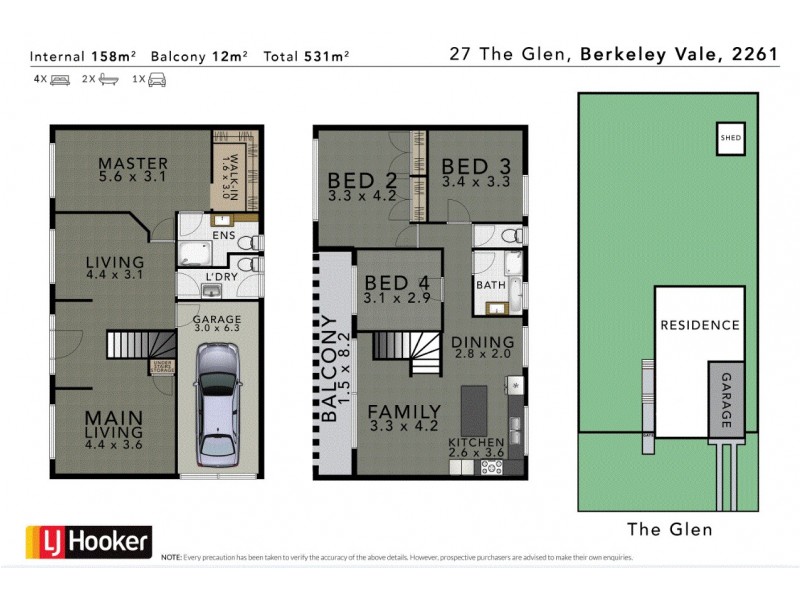 27 The Glen, Berkeley Vale NSW 2261 Floorplan
