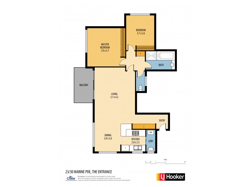 23/30 Marine Parade, The Entrance NSW 2261 Floorplan