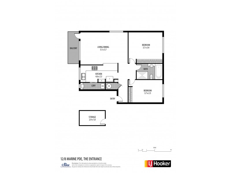12/8 Marine Parade, The Entrance NSW 2261 Floorplan