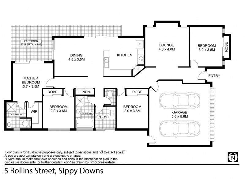 5 Rollins Street, Sippy Downs QLD 4556 Floorplan