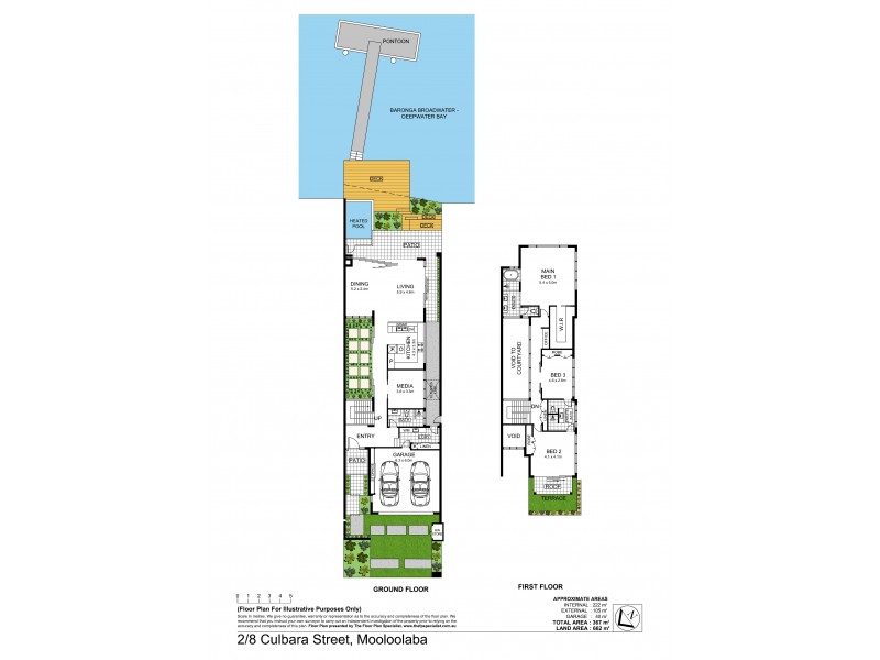 2/8 Culbara Street, Mooloolaba QLD 4557 Floorplan