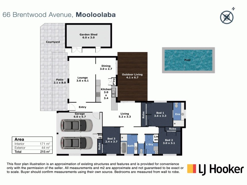 66 Brentwood Avenue, Mooloolaba QLD 4557 Floorplan