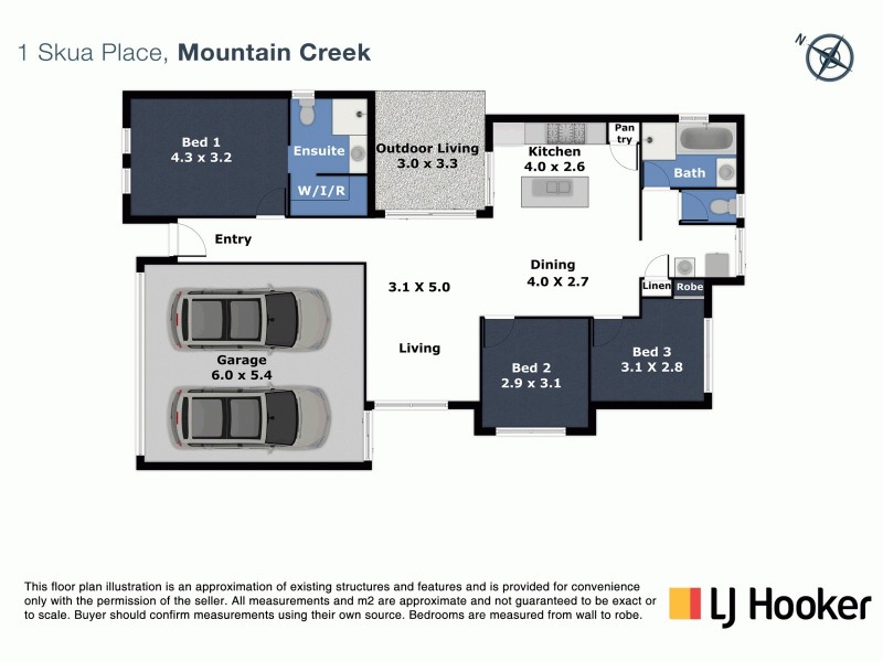 1 Skua Place, Mountain Creek QLD 4557 Floorplan