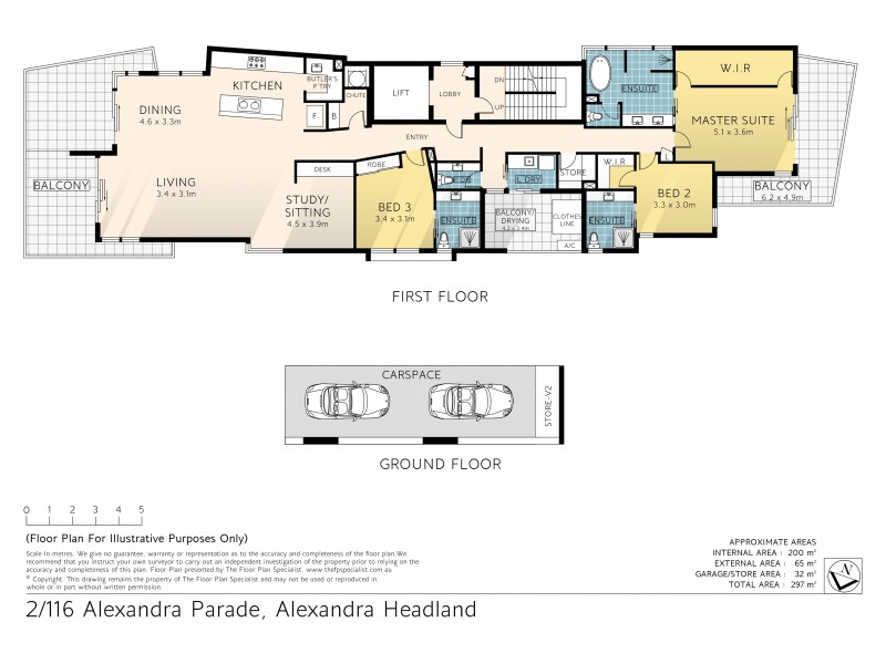 2/116 Alexandra Parade, Alexandra Headland QLD 4572 Floorplan