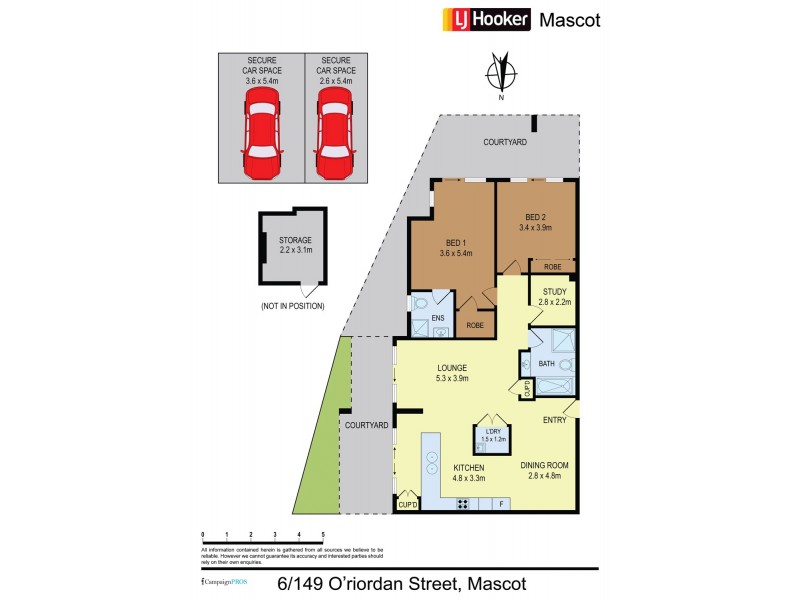 6/149 O’Riordan Street, Mascot NSW 2020 Floorplan