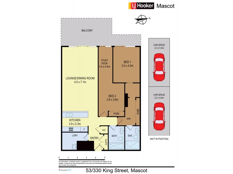 53/330 King Street, Mascot NSW 2020 Floorplan