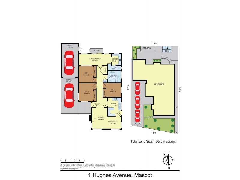 1 Hughes Avenue, Mascot NSW 2020 Floorplan