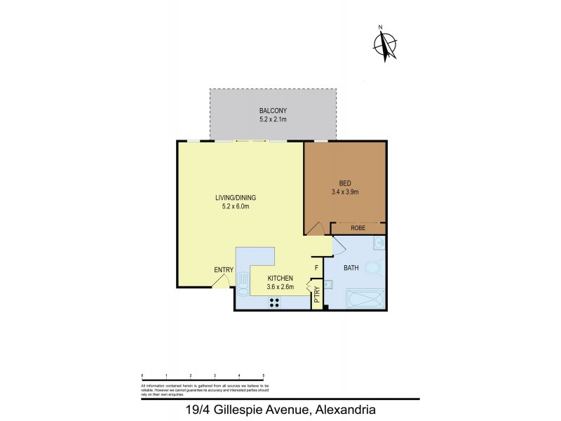 19/4 Gillespie Avenue, Alexandria NSW 2015 Floorplan